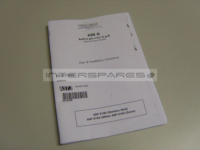 Diplomat Cooker / Oven INSTRUCTION MANUAL 082347800