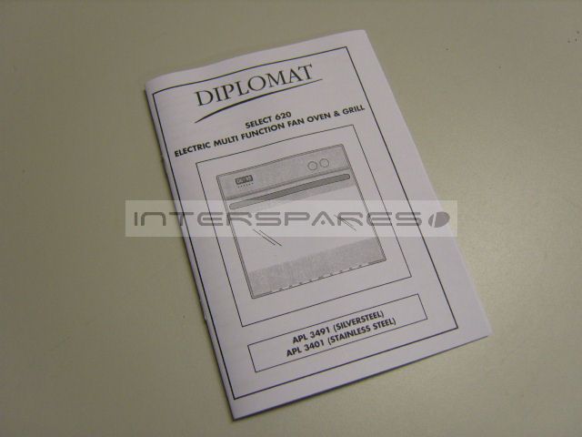 Diplomat Cooker / Oven Instruction Manual 082063203
