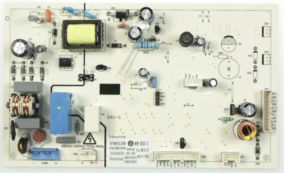 Scheda PCB Principale Originale Kenwood Per Frigorifero Congelatore (KFC60SS15 E Modelli Simili)