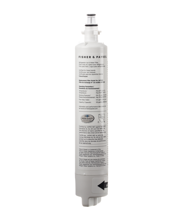 847200 Refrigerator Water Filters For Fisher & Paykel Refrigerators,NSF 42 Replacement ForFisher & Paykel 847200,E522, E422, E402,1 Pack