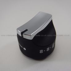 Stoves Spare Parts KNOB control elec stat mf Blk/Chr