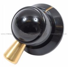 Spare Parts Control Knob Black Brass