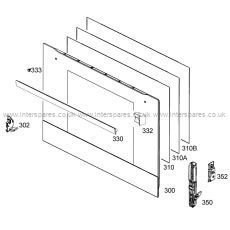 Howden Lamona Door Glass Inner