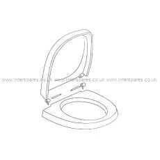 Thetford Toilet Seat & Lid Assembly - White