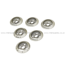 Electrolux Knob Bezel Kit - Stainless Pack of 6