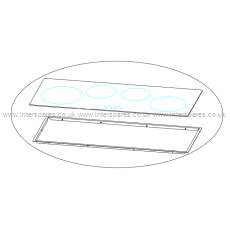 Cooke & Lewis Glass Top and Frame Assembly