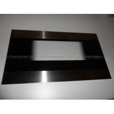 Nardi Door Glass - Outer Black and Steel