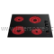 Appliances SIDE CONTROL BLACK CERAMIC HOB