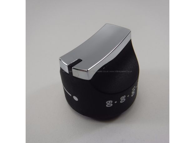 Stoves Spare Parts KNOB control elec stat mf Blk/Chr