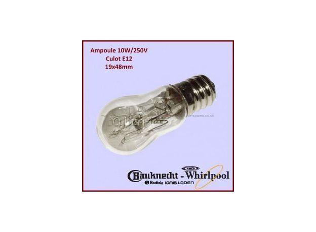 Whirlpool Dispensor Lamp E12 10W 220-240V