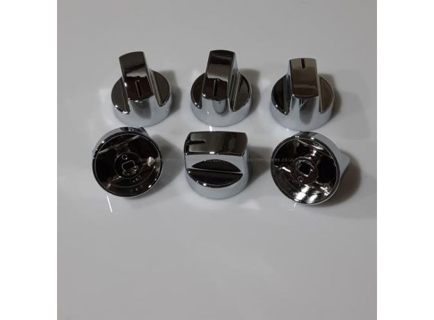 Thetford Control Knobs Chrome Pack of Six