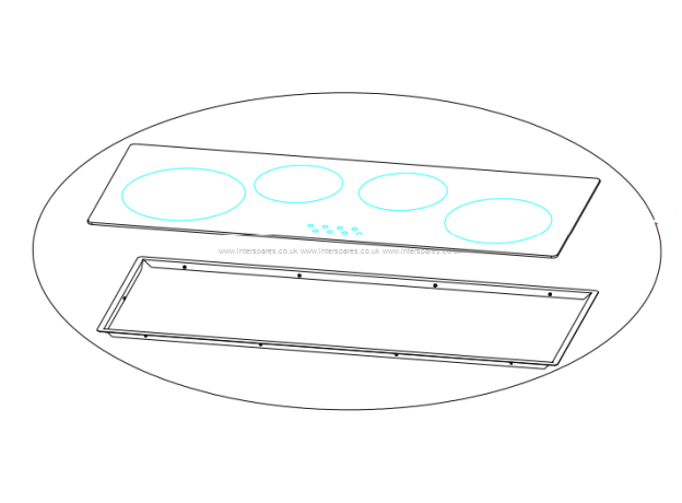 Cooke & Lewis Glass Top and Frame Assembly