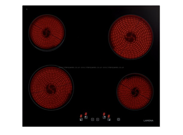 Howden Lamona Lamona  60cm Black Electric Ceramic Hob