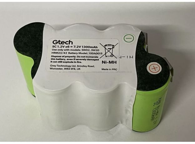 Gtech Battery Pack 7.2V 1.3ah