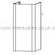 Cooke & Lewis Lower Chimney Section Lower Stainless Steel